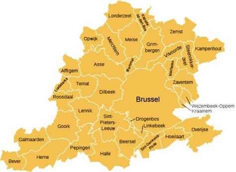 CENTRUMREGIO Centraal Rond Brussel 35 gemeenten 7 met