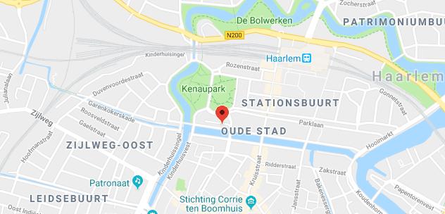 Aan één van de mooiste grachten van Haarlem gelegen, lichte benedenwoning (bouwjaar 1880) met opkamer en vele originele details zoals marmeren schouwen, ornamenten plafonds, paneeldeuren en een hal