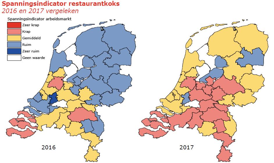 Horeca Aantal banen in de horeca groeit sterk. Er is een groot tekort aan personeel. Op provinciaal niveau een belangrijke sector voor Limburg.
