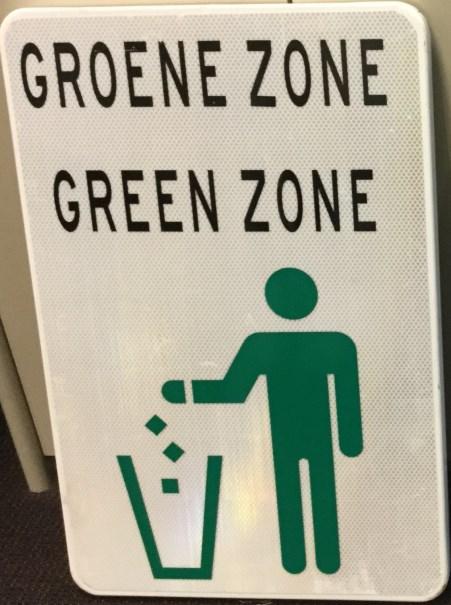 Groene zone In verband met milieu en afval hebben wij een afvalzone ingericht. Verzoek aan de rensters om hier het afval /bidon weg te werpen.