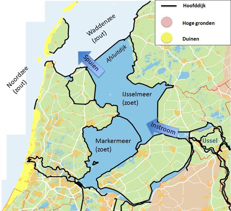Sinds de Zuiderzee is afgedamd met de Afsluitdijk wordt de waterstand in het IJsselmeer, Markermeer en de randmeren gereguleerd door de waterbeheerders.