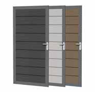 Composiet deurkozijn 108x270 cm 209,00 p/st Twee aluminium palen met