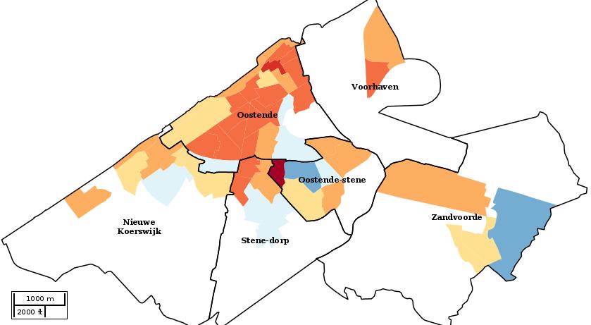 Kaartvisualisatie welvaartsindex per statistische sector (wijk) voor Welvaartsindex*... 59 60 69 70 79 80 89 90 99 100 109 110 119 120 129 130 139 140.