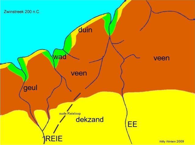 Algemene inbraak van de zee De Zwinstreek ca