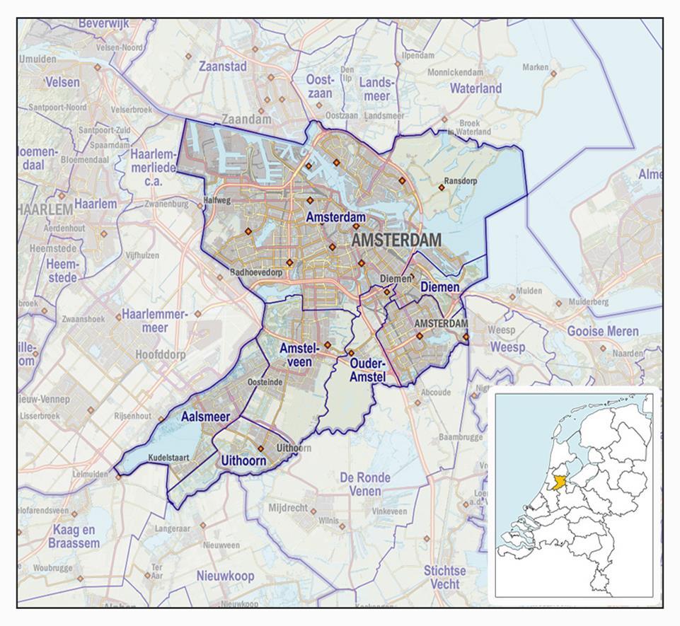 2.2 Opbouw van het regiobeeld De opbouw van het regiobeeld volgt de drie onderwerpen uit het onderzoek en de daarbij behorende toetspunten uit het toetsingskader (zie hiervoor deze link: Inrichting