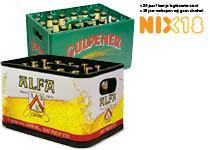Alfa of Gulpener bier krat 24 flesjes à 300 ml, max.