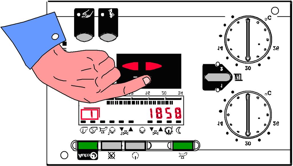 Deur 1 De deur van de EC 2.32a openen. Hoe het uur instellen?