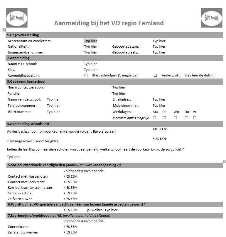 Aandachtspunten: Aanmeldingsformulier - BSN - Email - Advies (enkelvoudig) - Dubbel aanmelden - Meerdere