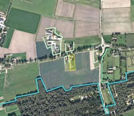 3D-BELEVING Het plangebied kan worden waargenomen van de Berghemseweg zelf en de Schaijkseweg.