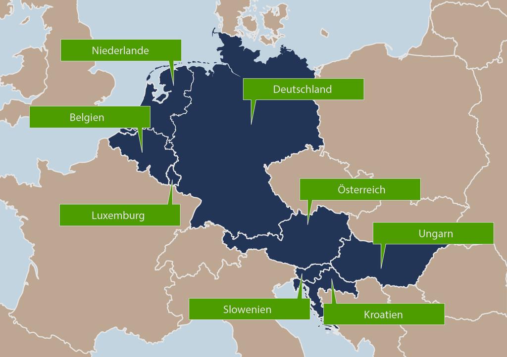 België - Duitsland - Hongarije - Luxemburg - Kroatië - Nederland - Oostenrijk - Slovenië Iedere kandidaat transplantatiepatiënt in de landen die hun