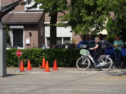 Hierbij oefenden ze om over smalle