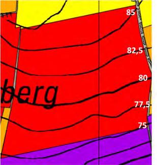 1.2.2 Bodemkenmerken en bodemverdichting op 30 maart 2016 Regio: Vlaamse Ardennen Bodemtextuur: Leem Bodemkaart: Aba1 (droge leembodem met textuur B horizont) Erosieklasse: Rood Voorvrucht: