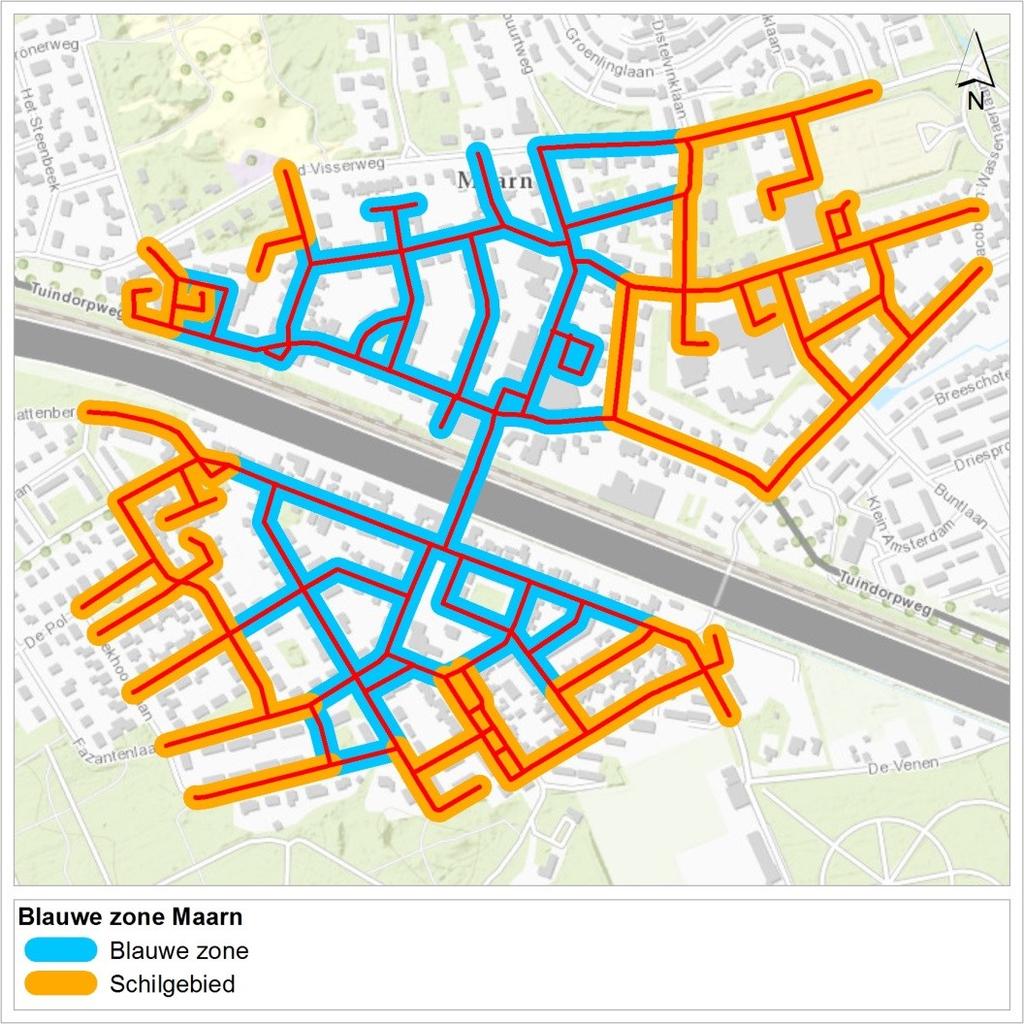 Parkeercapaciteit Blauwe zone en schil Parkeerplaatsen blauwe zone en schil Noord Zuid Categorie Blauwe zone Schil Blauwe