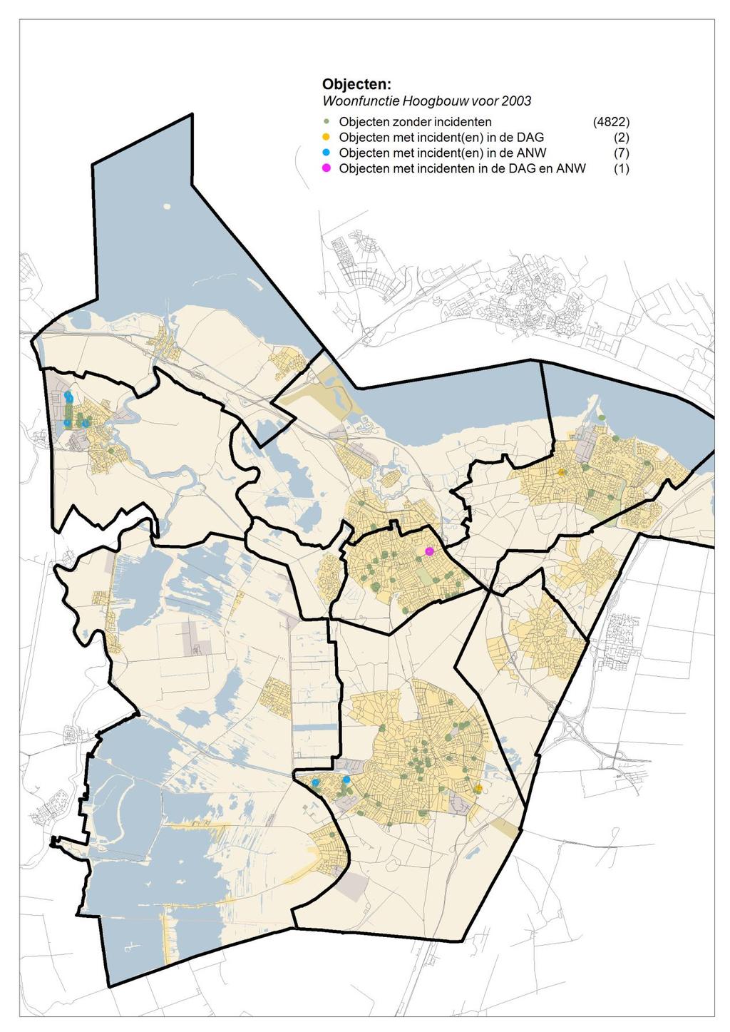 5.8 Sub-gebruiksfunctie: woonfunctie (8 minuten) hoogbouw voor 2003 Omschrijving gemiddeld object De woonfunctie betreft alle vormen van wonen, behalve de portiekflat, portiek woningen, wonen boven