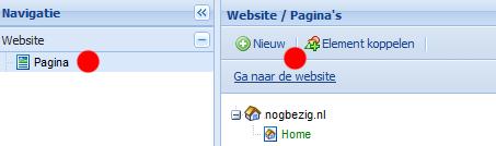 5.1. Pagina s Met deze module beheert u de content van de website.