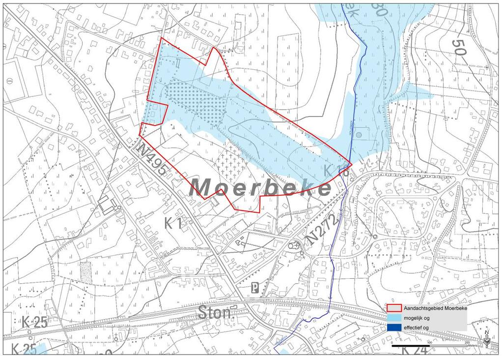 2 Juridische toets 2.1 Watertoetskaarten 1 Overstromingsgevoelige gebieden: Het aandachtsgebied is gedeeltelijk gelegen in mogelijk overstromingsgevoelig gebied.