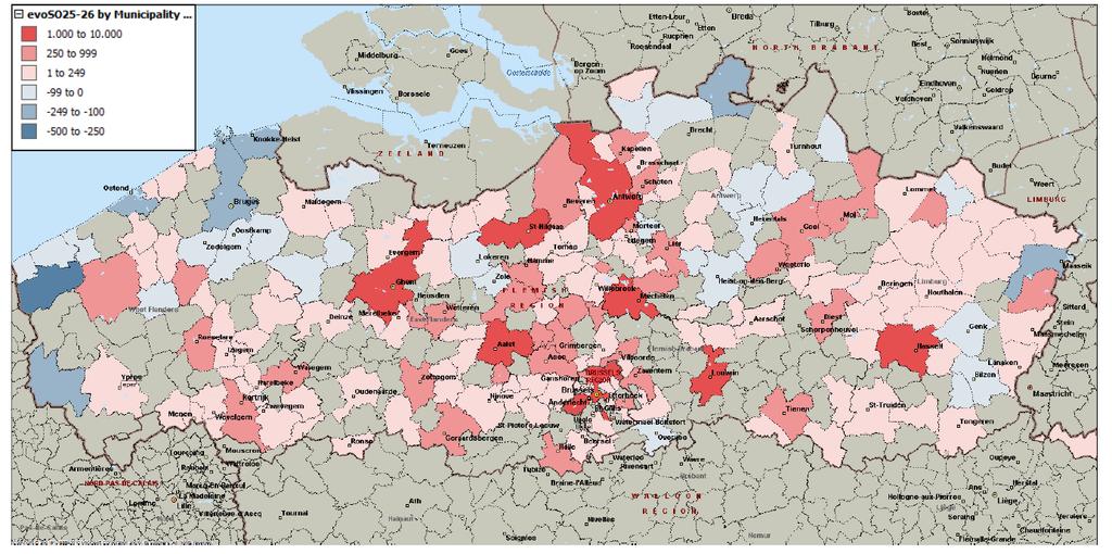 Vaststelling: De regio Sint-Niklaas-Temse behoort tot de snelste groeiers.