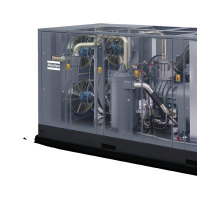 Axiale koelventilatoren aangedreven door afzonderlijke, geheel gesloten luchtgekoelde elektromotoren (veiligheidsklasse IP55).