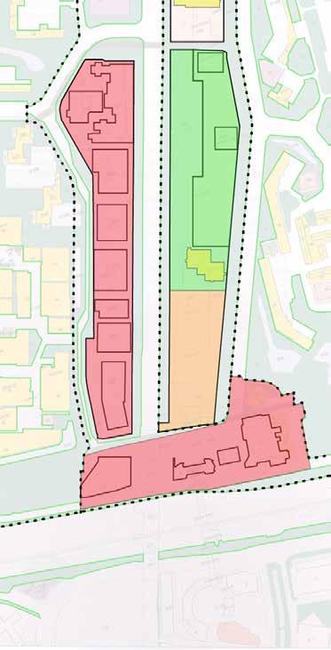 RELATIE TOT BOERHAAVELAAN PLAN Centrale gebied blijven plannen voor woningen ongewijzigd Nabij station mogelijk wijziging in functies: minder kantoren, meer wonen.