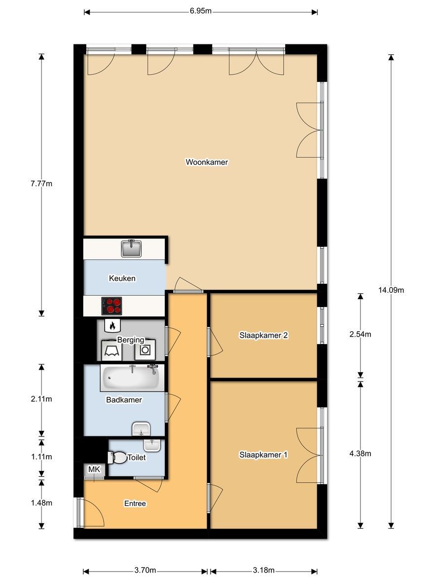 Aan deze plattegrond kunnen geen rechten worden ontleend.