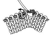 À la dernière maille, piquer de nouveau l aiguille de l avant-dernière maille dans la dernière, arrêter et couper le fil. anneer aangekomen bij de laatste st.