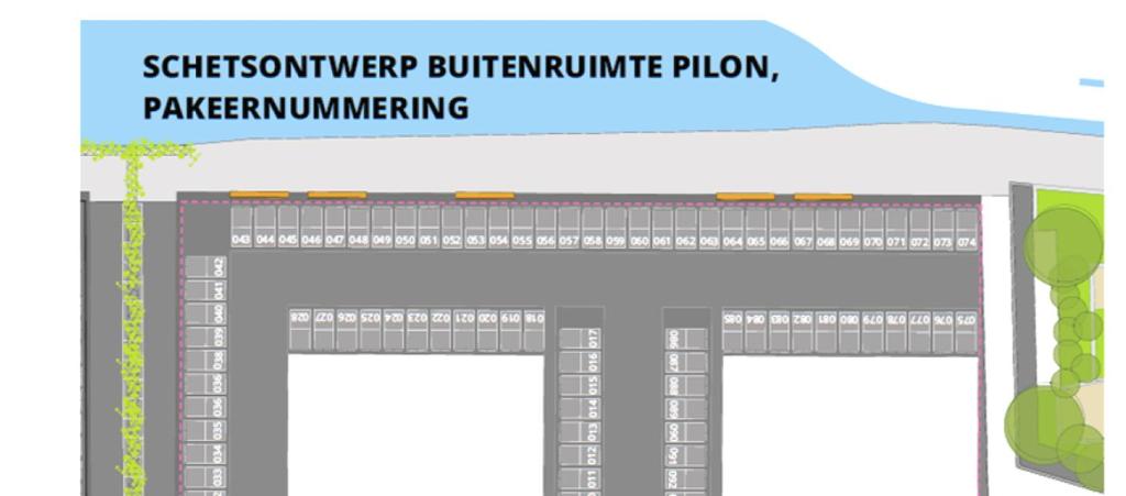 Ruimtelijke onderbouwing woongebouw Pilon, 3 Rivieren Schets van de