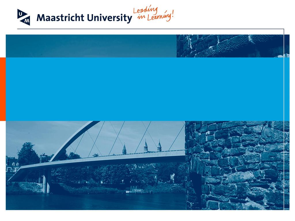 Bundelen en benutten van expertises Esmee Jonk Universiteit Maastricht /