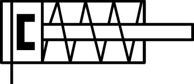 Het Stapel magazijn. Vragen en opdrachten 2 1. Schrijf in de tabel onder de symbolen de juiste benamingen. 2. In welke regel van het door jou gemaakte ladderprogramma wordt de doorvoercilinder uitgeschoven?