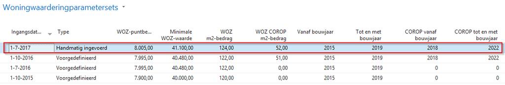 Optimalisatie Jaarlijkse huurverhoging WOZ-gerelateerde WWD-parameters configureerbaar In R16.