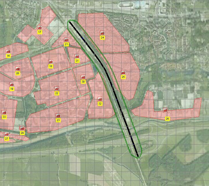 Veenoord en Bedrijvenpark A1 te Deventer 13 4. Risicoberekeningen bp Bergweide-Kloosterlanden-Hanzepark-Veenoord 4.1. Plaatsgebonden risico A1 De A1 ter hoogte van het bestemmingsplan maakt deel uit van het Basisnet Weg [8].