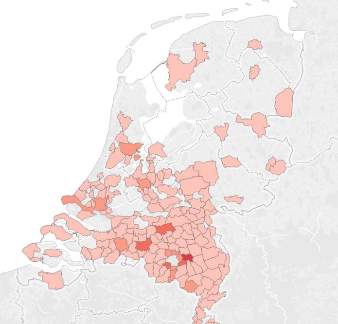 Basismodule (één maand) Inzicht In Bezoekers levert van de bezoekers uit Nederland in de basis de volgende informatie: Aantal bezoekers Herkomst bezoekers naar gemeente en provincie Het