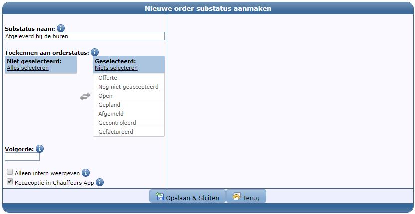 4. Klik afhankelijk van uw keuze tot verzenden op Versturen of op Niet versturen. Houdt uw muiscursor enkele seconde op een invoerveld of klik op voor meer informatie.