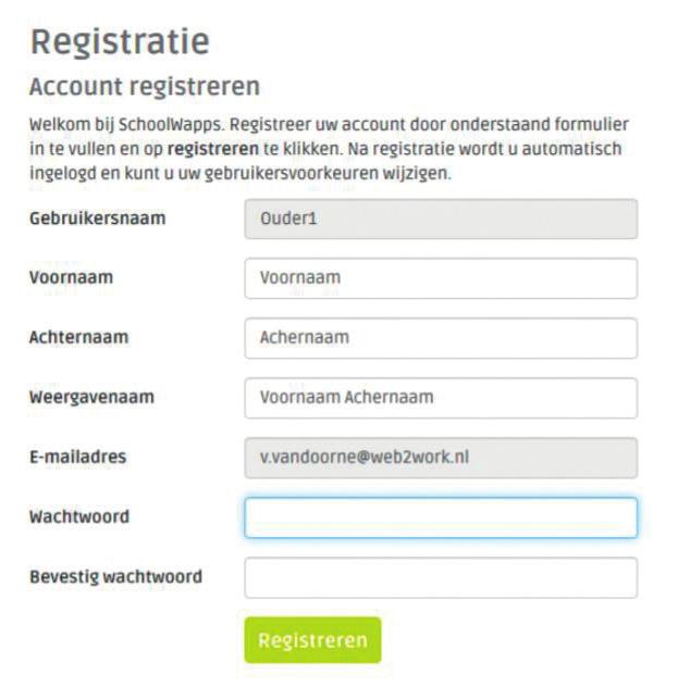 3. Registratie door gebruiker Gebruikers ontvangen nadat ze uitgenodigd zijn, een bevestigingsmail waarmee zij de registratie dienen af te ronden.
