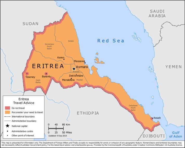 Jeugd in Eritrea Landinformatie provincie geweest van Ethiopië, veel oorlogen totalitaire regime, lange dienstplicht, Sawa ⅔ leeft onder de nationale armoedegrens Zorgsysteem Publiek vs privé Geen