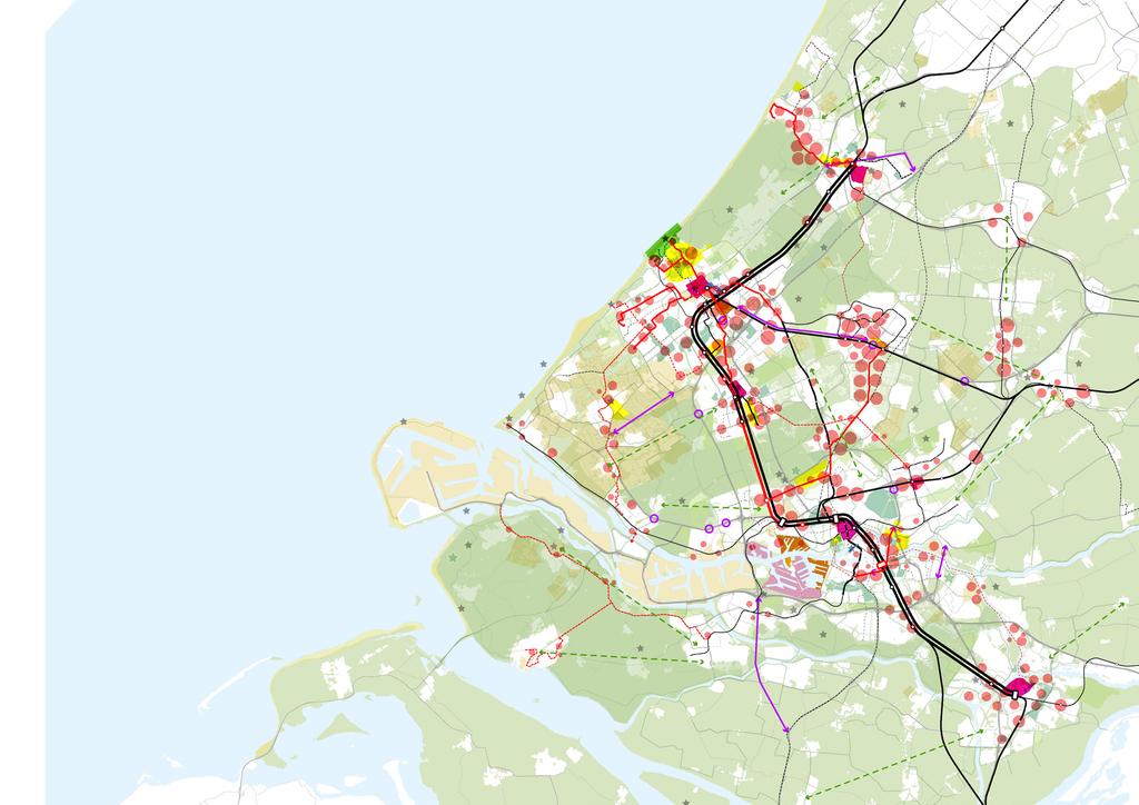 18 MIRT onderzoek bereikbaarheid Rotterdam Den Haag / Analyse & oplossingsrichtingen fase Krachten Verdelen Principekaart Omgaan met onzekerheden OV / Mobiliteit Verstedelijking Landschap The Next