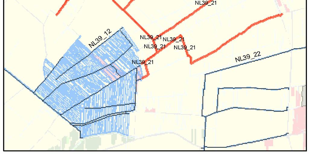 Het waterlichaam beslaat een deel van de hoofdwatergangen die het water uit de polder af- en aanvoeren.