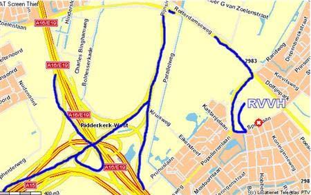 Route beschrijving: Voetbal Vereniging RVVH Ridderkerk Terrein: Sportlaan 12, Ridderkerk Telefoonnummer: 0180 428141 Vanuit de richting Hoekse Waard Zeeland Europoort Volg op de A15 de borden