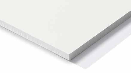 Opbouw Chameleon paneel 1. Oppervlak: Wit emaille sheet van 0,4 mm dik (Indoor Air Quality Certified to SCS-EC10.3-2014 v4.0) 2. Drager: MDF 9 mm (FSC Mix Credit) 3.