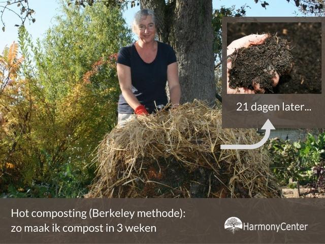 Hot composting volgens Berkeley Compost is de ideale voeding voor je bodemleven en daarmee ook voor je planten.