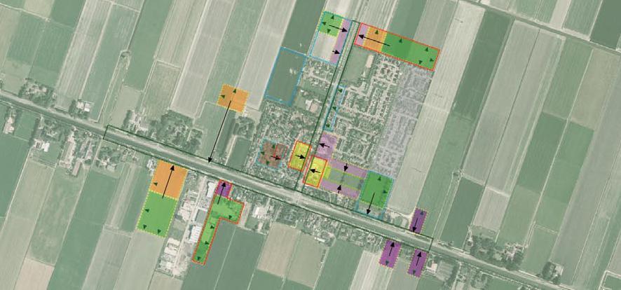 Criteria voor beeldkwaliteit Burgerkorrels aan de Oterlekerweg: - vrijstaande woningen met voorgevel naar de drager - elke woning individueel met bruggetje over sloot ontsloten vanaf de drager -