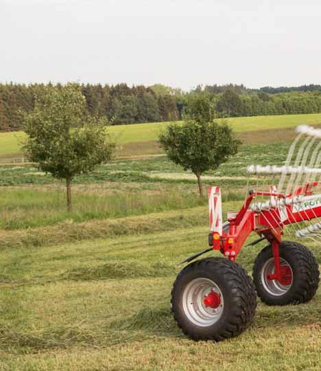 Werkbreedtes naar wens TOP 702 C / 762 C / 842 C / 962 C Om het zwad exact op de wensen af te stemmen, bieden wij twee mogelijkheden om de