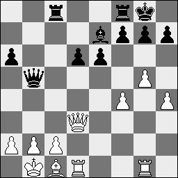 Dat wit het hier fout kan doen blijkt bijvoorbeeld uit de variant 9.Pdb5? d5! 10.Lc5 Te8 11.Pd6 d4. 9 bxc6 10.Lc5 Te8 De laatste kans op tegenspel ligt in het Simagin-achtige kwaliteitsoffer 10 d5!
