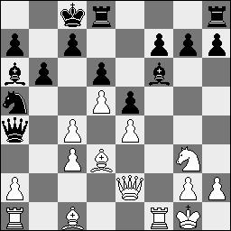 Te2 Txh3 28.c4 Th4 29.Le1 Txe4 30.Txe4 Pxe4 31.Txh7 Pg5 0-1 Wit : Marcel Piket Zwart : Marc Erwich 1.d4 Pf6 2.Lg5 e6 3.Pf3 Le7 4.Pbd2 b6 5.e3 Lb7 6.Ld3 c5 7.c3 Pc6 8.O-O O-O 9.a3 Pd5 10.Lxe7 Dxe7 11.