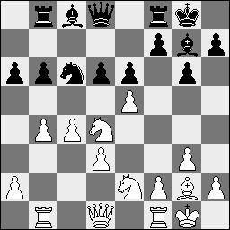Wit : Stephane Hautot Zwart : Robert Ris 1.e4 c5 2.c4 Pc6 3.Pc3 g6 4.g3 Lg7 5.Lg2 d6 6.d3 e6 7.Pge2 Pge7 8.Le3 Pd4 9.O-O O-O 10.Tb1 Tb8 11.b4 b6 12.Lxd4 cxd4 13.Pb5 Pc6 14.e5 a6 15.Pbxd4 31.