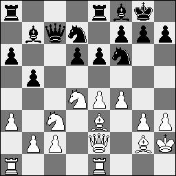 Wit : Ali Bitalzadeh Zwart : Karel van der Weide 1.e4 c5 2.Pf3 e6 3.d4 cxd4 4.Pxd4 a6 5.Pc3 d6 6.Le3 b5 7.a3 Lb7 8.g3 Pf6 9.Lg2 Pbd7 10.