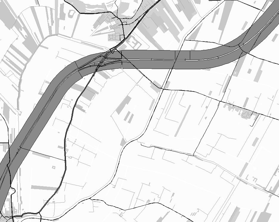 Onderstaande afbeelding laat de effecten zien rondom Lexmond. C A B Nabij Lexmond is duidelijk sprake van een afname van het verkeer op het onderliggend wegennet.