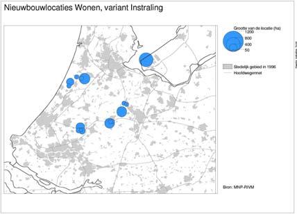 (deels zoekgebieden). Dit onderzoek levert dan ook een globaal beeld van potentiële conflicten in ruimtegebruik. De verschillende indicatoren kunnen worden gewogen.