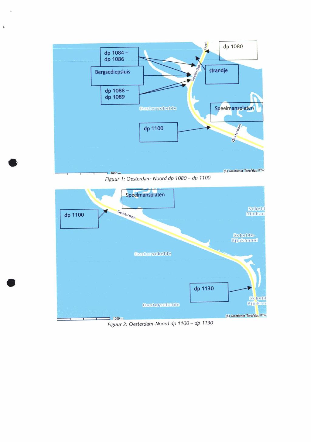 dp 1084- dp 1086 Bergsediepsluis dp 1088- dp 1089 dp 1100 Figuur 1: Oesterdam-Noord dp 1080 - dp 1100