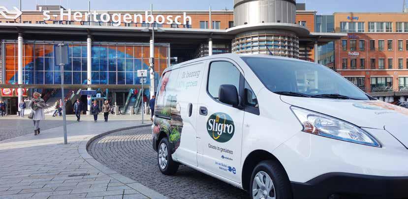 Sligro voert in de binnenstad van s-hertogenbosch een proef uit met elektrische distributie. Samen met enkele partners wordt getest welke vorm van groene stadsdistributie het meest geschikt is.