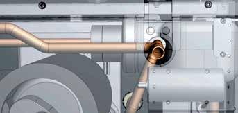 Sluit de aanvoer- [2] en retourleiding [1] van de verdamper aan inclusief de meegeleverde afdichtingsring 24x16x2 EPDM (PC 70SH WRAS 0804523). Aansluiten leidingen voorverwarmer 3.